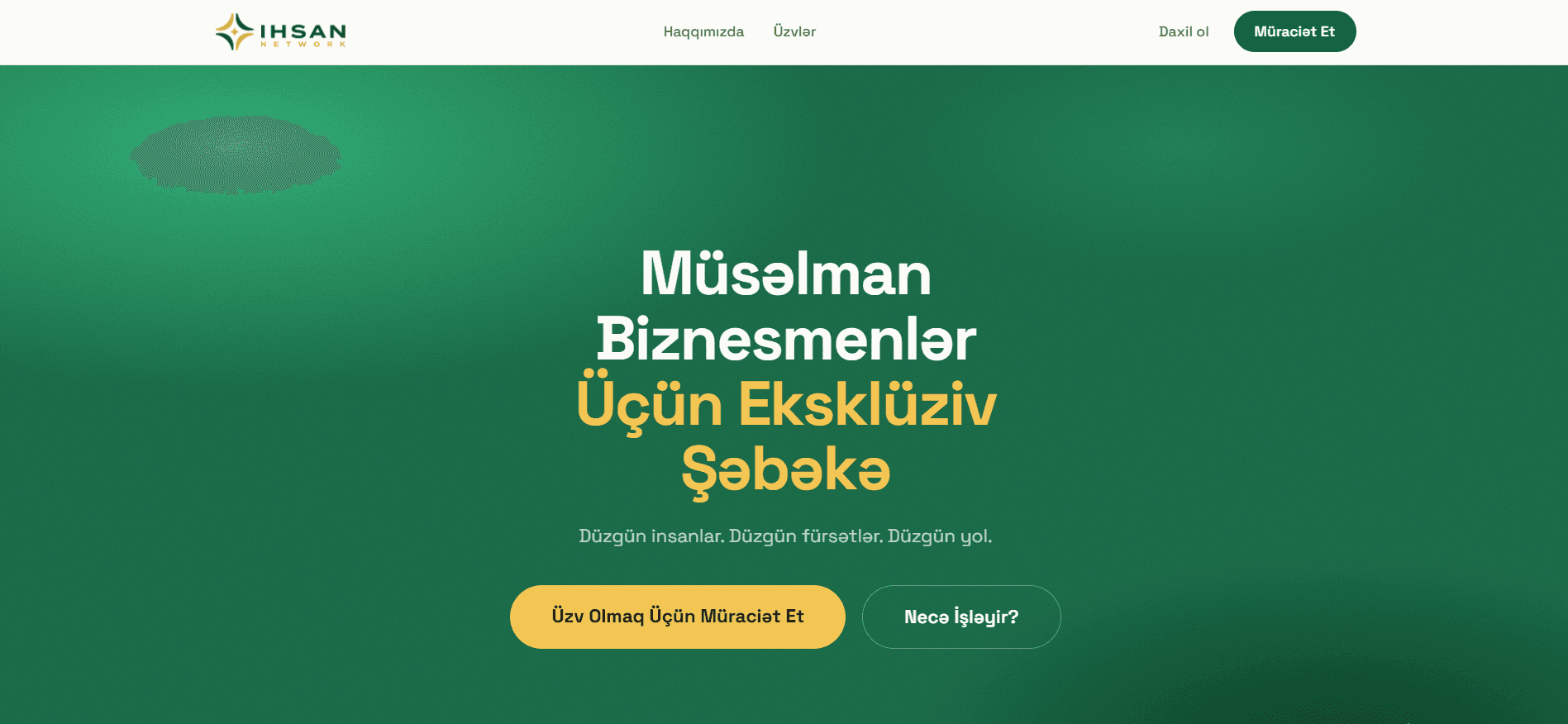 IHSAN Network website screenshot